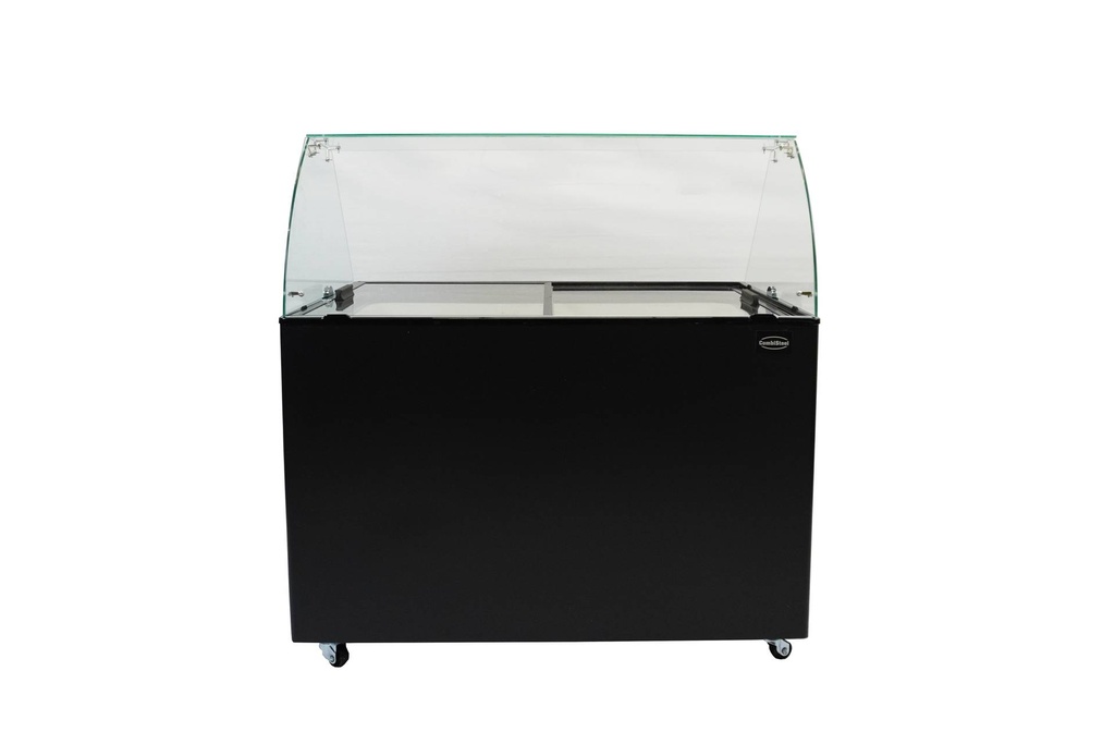 Speiseisvitrine Java, 8 x 5 L, 1184 x 684 x 1229 mm, schwarz