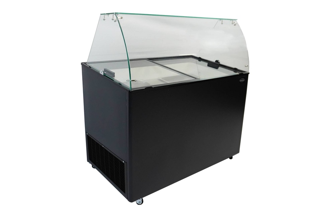 Speiseisvitrine Java, 8 x 5 L, 1184 x 684 x 1229 mm, schwarz
