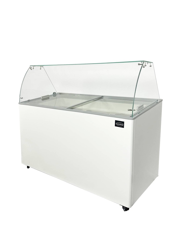 Speiseisvitrine Java, 8 x 5 L, 1184 x 727 x 1229 mm, weiß