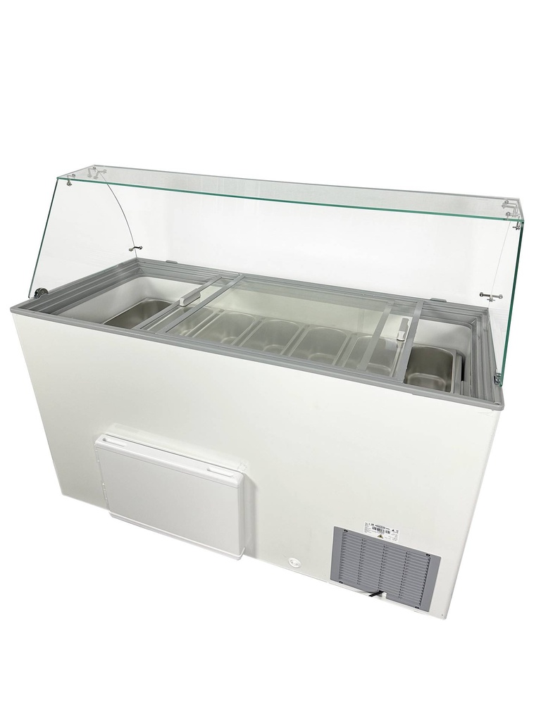 Speiseisvitrine Java, 8 x 5 L, 1184 x 727 x 1229 mm, weiß