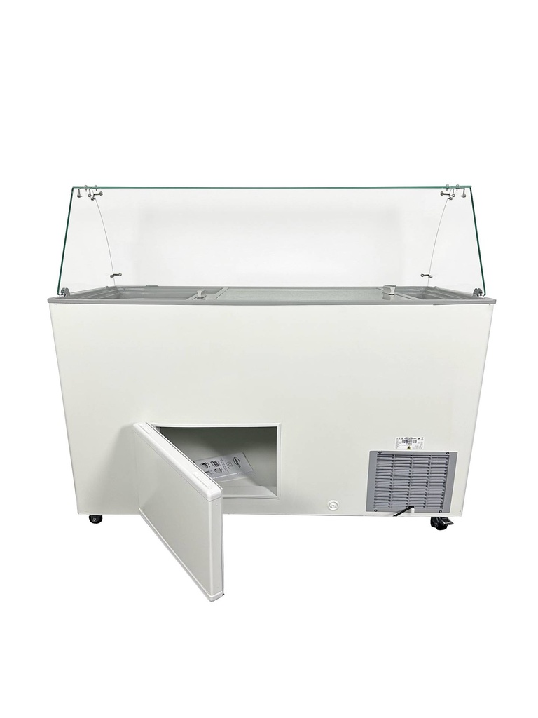 Speiseisvitrine Java, 8 x 5 L, 1184 x 727 x 1229 mm, weiß
