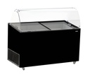 Speiseisvitrine Tenerife, 10 x 5 L, 1439 x 727 x 1229 mm, schwarz