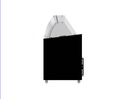 Speiseisvitrine Tenerife, 10 x 5 L, 1439 x 727 x 1229 mm, schwarz