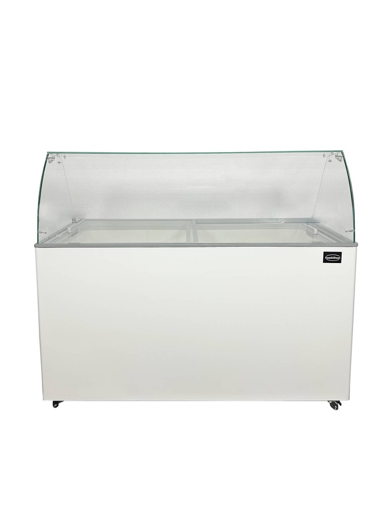 Speiseisvitrine Tenerife, 10 x 5 L, 1439 x 727 x 1229 mm, weiß
