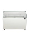 Speiseisvitrine Tenerife, 10 x 5 L, 1439 x 727 x 1229 mm, weiß