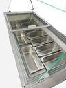 Speiseisvitrine Tenerife, 10 x 5 L, 1439 x 727 x 1229 mm, weiß