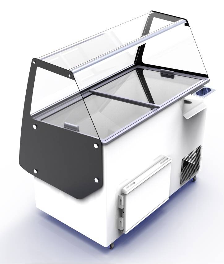 Speiseisvitrine Ibiza, 8 x 5 L, 1194 x 842 x 1285 mm