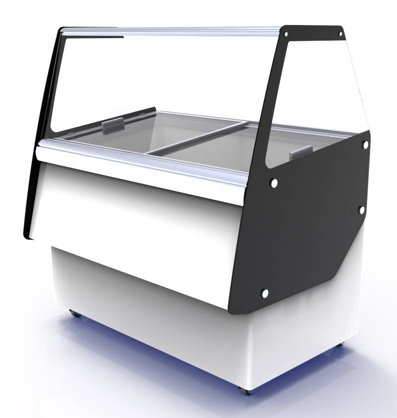 Speiseisvitrine Ibiza, 8 x 5 L, 1194 x 842 x 1285 mm