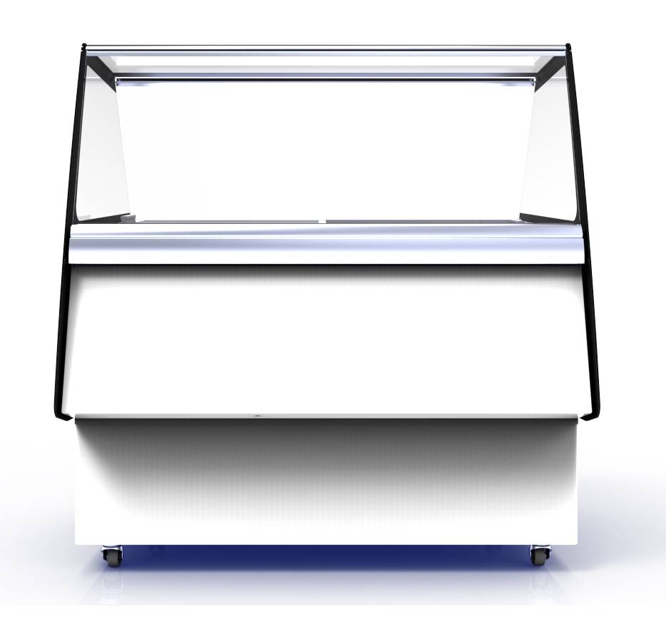 Speiseisvitrine Cuba, 13 x 5 L, 1664 x 842 x 1285 mm