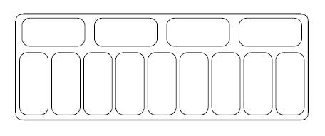 Speiseisvitrine Cuba, 13 x 5 L, 1664 x 842 x 1285 mm