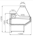 Kühlvitrine Owen 2.0, 2000 x 1060 x 1310 mm, weiß
