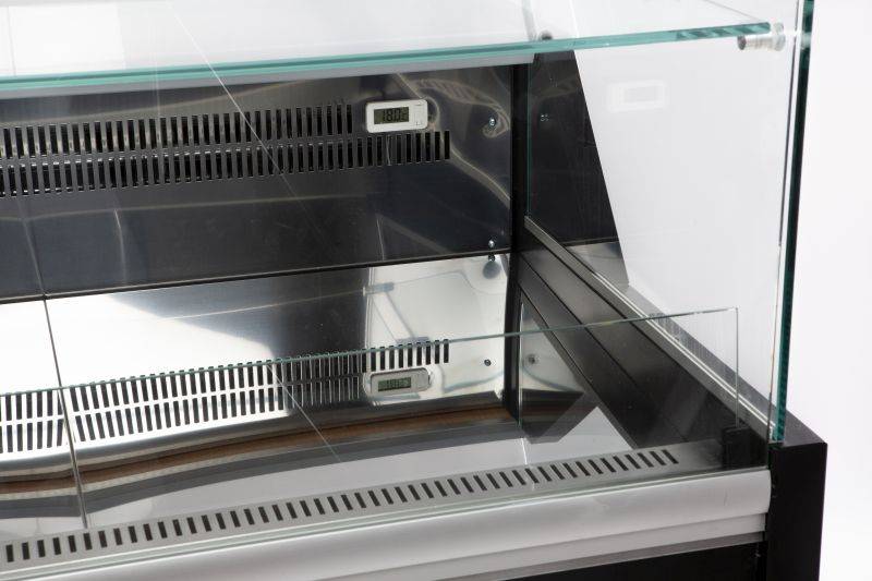 Kühlvitrine Oscar 2.0, 1959 x 815 x 1280 mm, schwarz