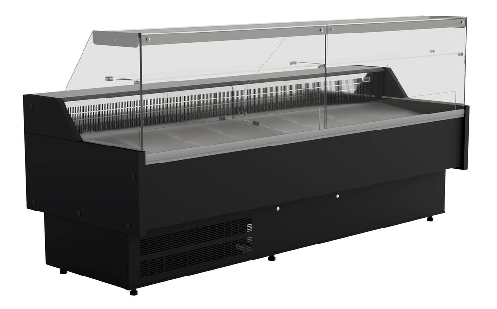 Kühlvitrine Oscar 2.5, 2584 x 815 x 1280 mm, schwarz