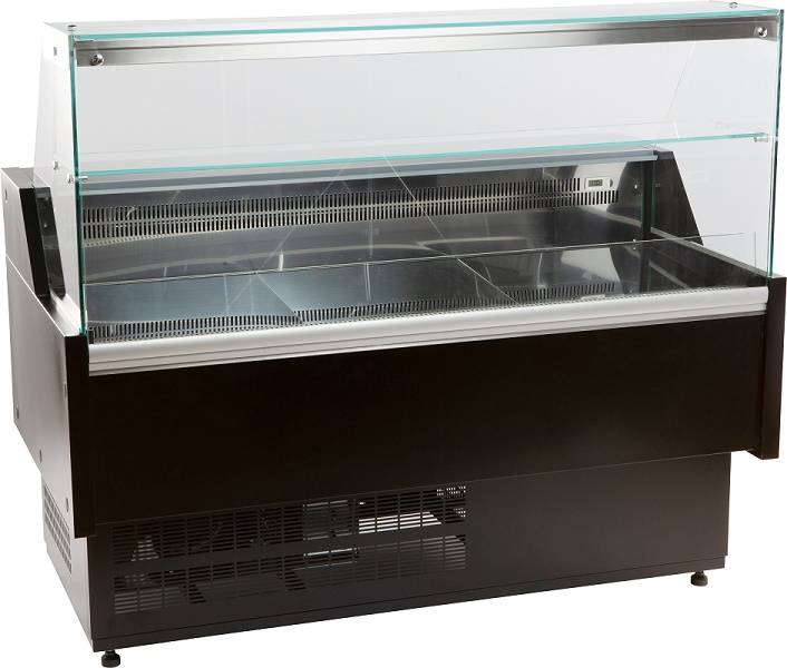 Kühlvitrine Morris 1.5, 1584 x 1095 x 1280 mm, schwarz