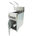 Elektro Friteuse aus Edelstahl, 1 x 25 L, 400 x 800 x 1180 mm