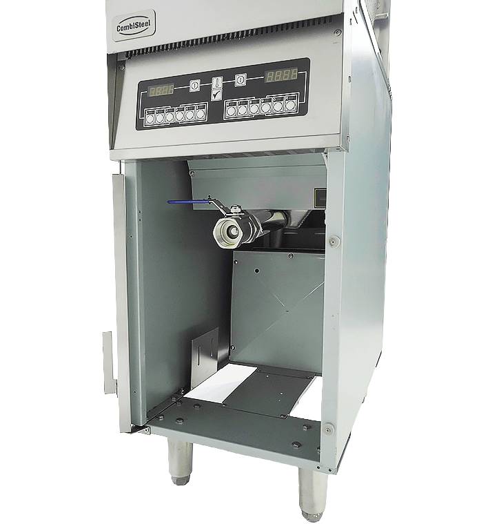 Elektro Friteuse aus Edelstahl, 1 x 25 L, 400 x 800 x 1180 mm