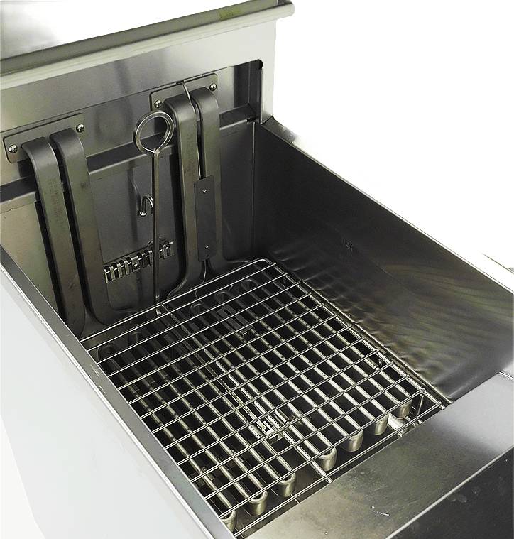 Elektro Friteuse aus Edelstahl, 1 x 25 L, 400 x 800 x 1180 mm