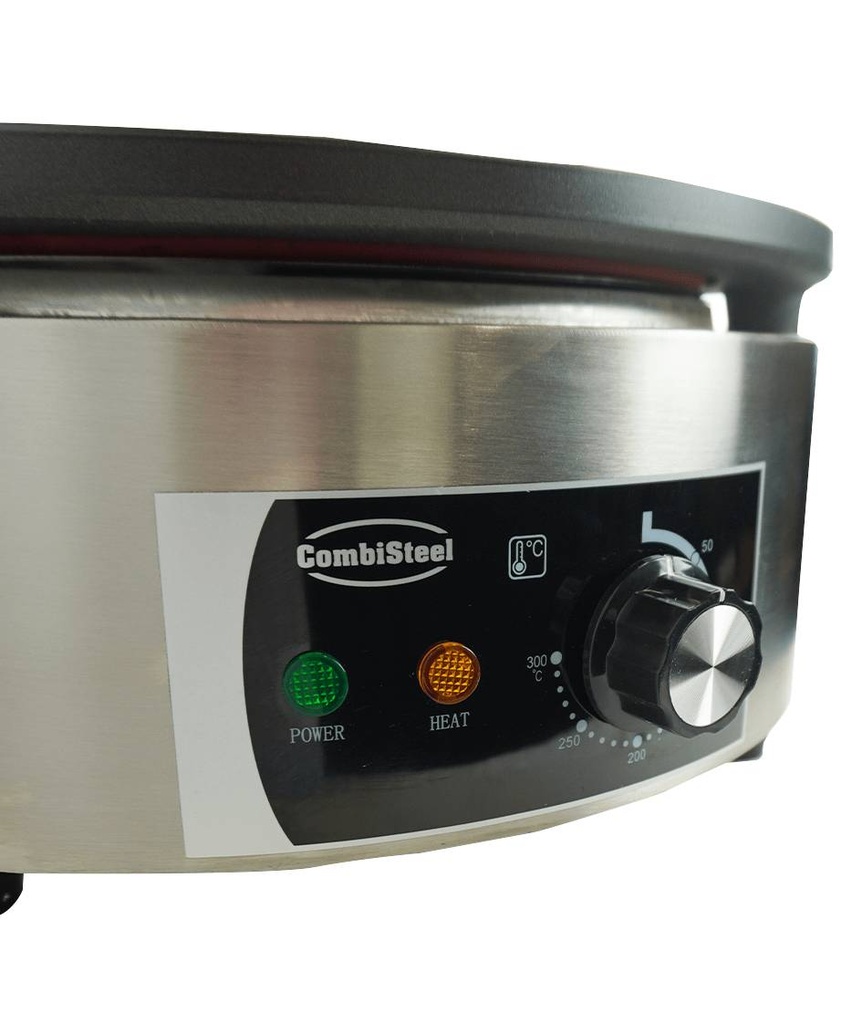 Crêpes Gerät aus Edelstahl, 400 x 400 x 178 mm, Ø 400 mm