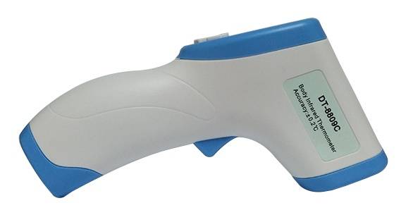 Infrarot-Thermometer, 95 x 43 x 156 mm, weiß / blau