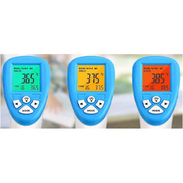 Infrarot-Thermometer, 95 x 43 x 156 mm, weiß / blau