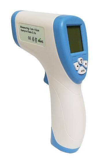 Infrarot-Thermometer, 95 x 43 x 156 mm, weiß / blau
