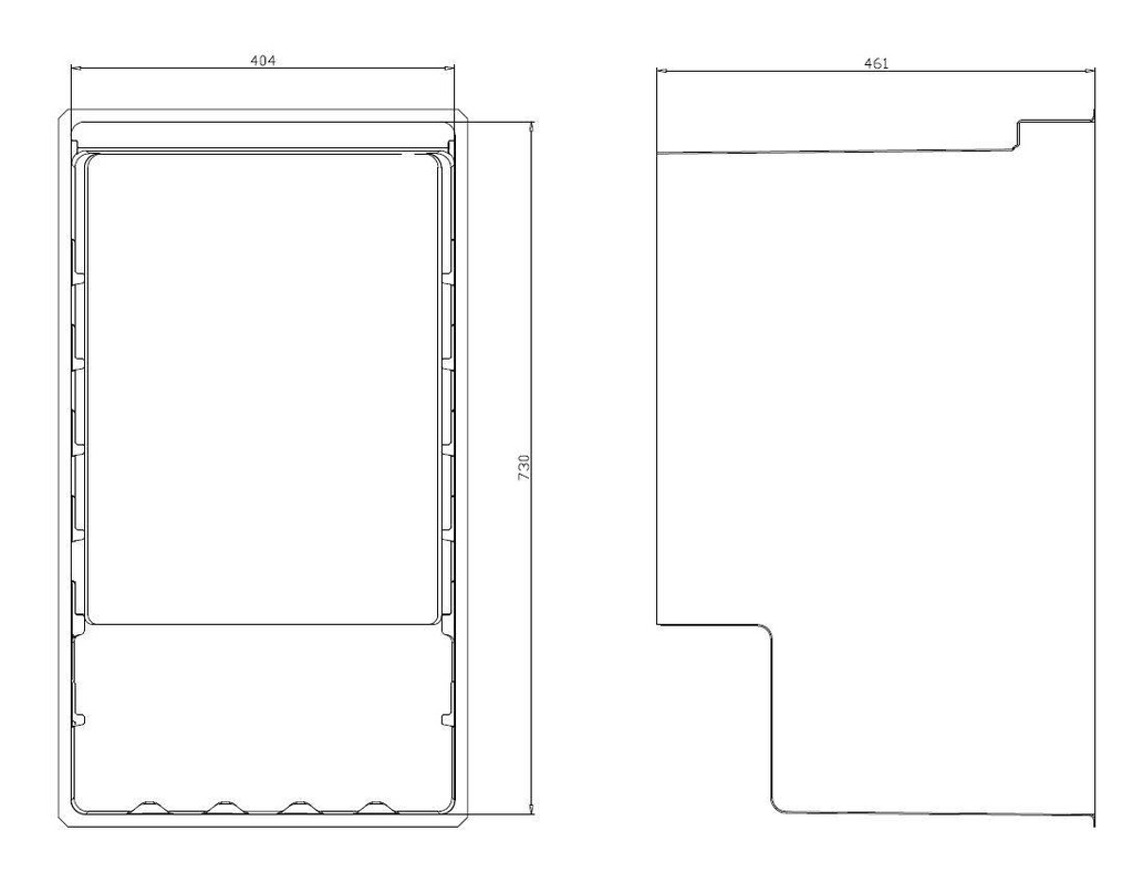 Weinkühlschranke Single, 118 L, 485 x 600 x 820 mm, schwarz