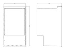 Weinkühlschranke Single, 118 L, 485 x 600 x 820 mm, schwarz