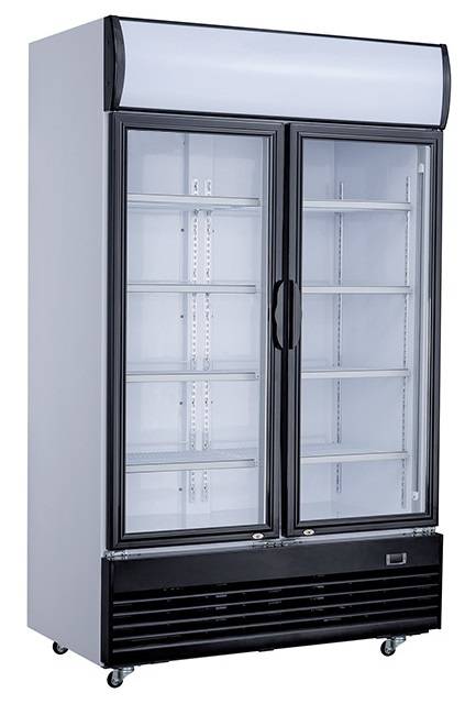 Kühlschrank 2 Glastüren, 800 L, 1000 x 730 x 2072 mm, 800 L