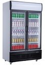 Kühlschrank 2 Glastüren, 1000 L, 1200 x 730 x 2072 mm, 1000 L