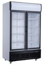 Kühlschrank 2 Glastüren, 1000 L, 1200 x 730 x 2072 mm, 1000 L