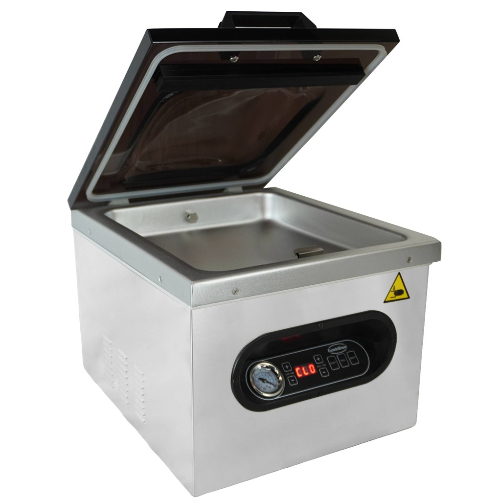 Vakuummaschine aus Edelstahl, 630 W, 425 x 359 x 366 mm