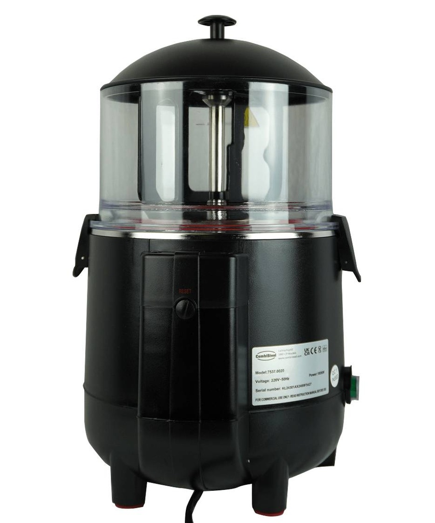 Dispenser für Heiße, 5 L, 280 x 410 x 465 mm, 5 L, schwarz