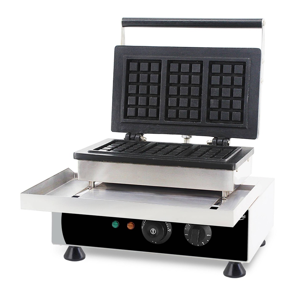Waffeleisen 3ST aus Edelstahl, 380 x 350 x 465 mm