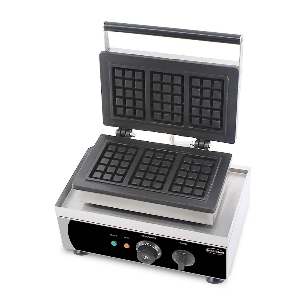 Waffeleisen 3ST aus Edelstahl, 380 x 350 x 465 mm