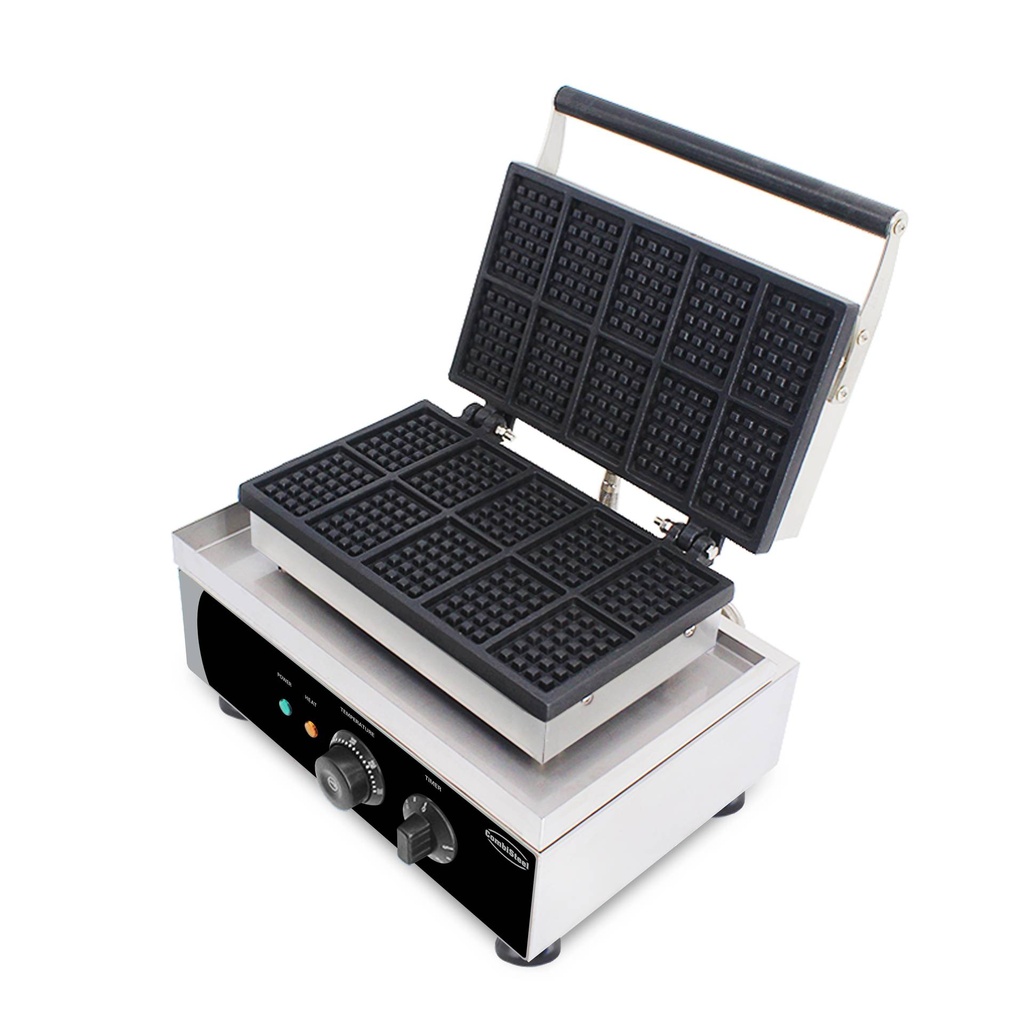 Waffeleisen 10ST aus Edelstahl, 380 x 350 x 465 mm