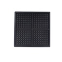 Waffeleisen 4ST mit Quadratische aus Edelstahl, 305 x 430 x 505 mm