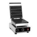 Waffeleisen 4ST mit Lutscher aus Edelstahl, 305 x 430 x 505 mm