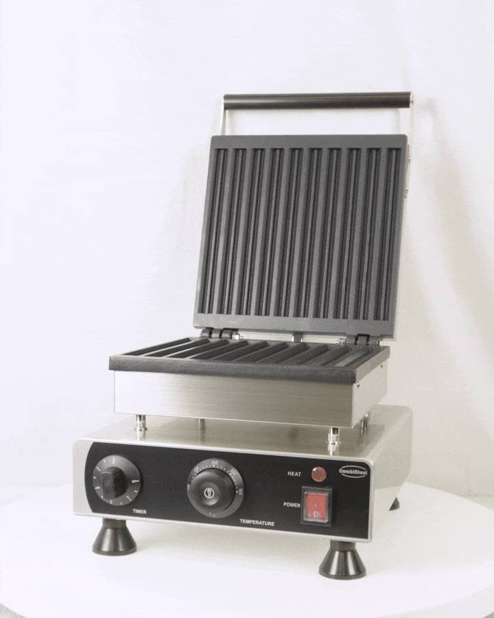 Waffeleisen 10ST aus Edelstahl, 302 x 405 x 485 mm