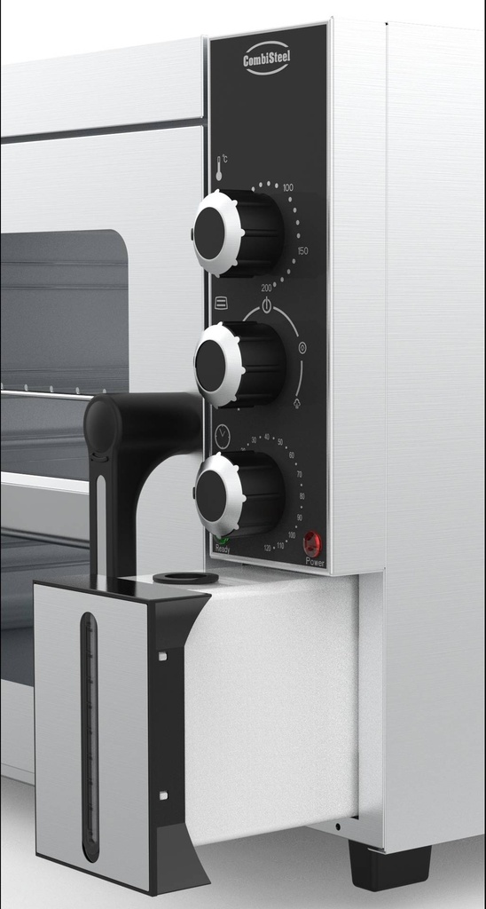 Elektro Konvektions-/Dampfbackofen aus Edelstahl, 3 x 2/3 GN