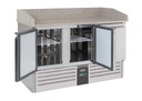Pizzatisch 3 aus Edelstahl, 1400 x 700 x 1020 mm, 230 L