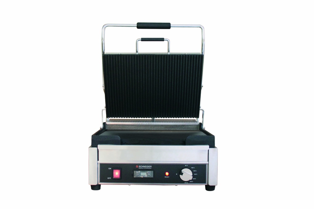 Kontaktgrill groß, gewellt / glatt, 290 x 380 mm