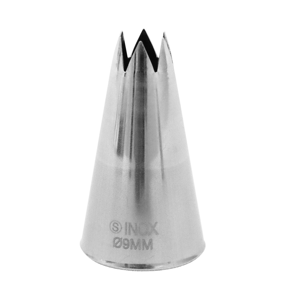Sterntüllen aus Edelstahl, Ø 9 mm