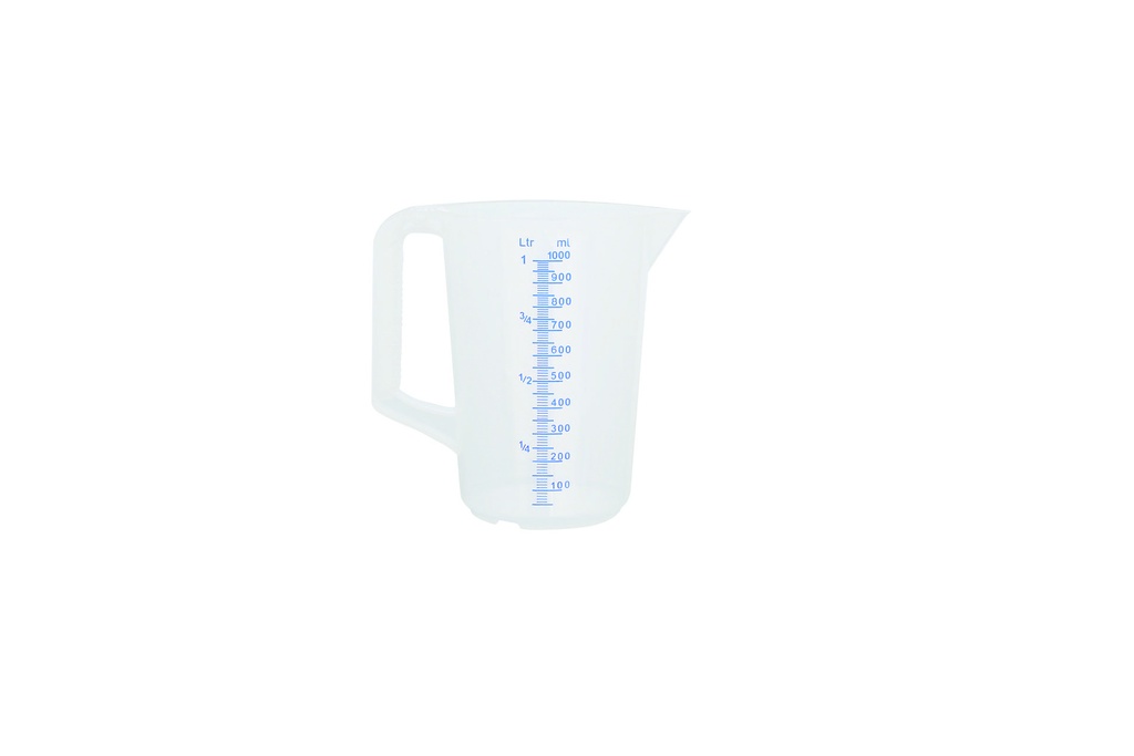 Meßbecher aus Polypropylen, 1 L, natur