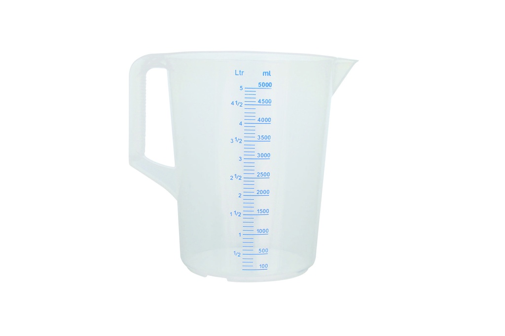 Meßbecher aus Polypropylen, 5 L