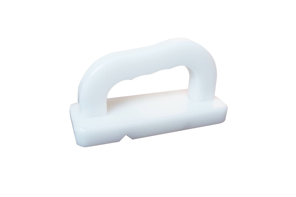 Schneidebretthobel aus Hochdruck-Polyethylen, 160 x 60 mm, weiß
