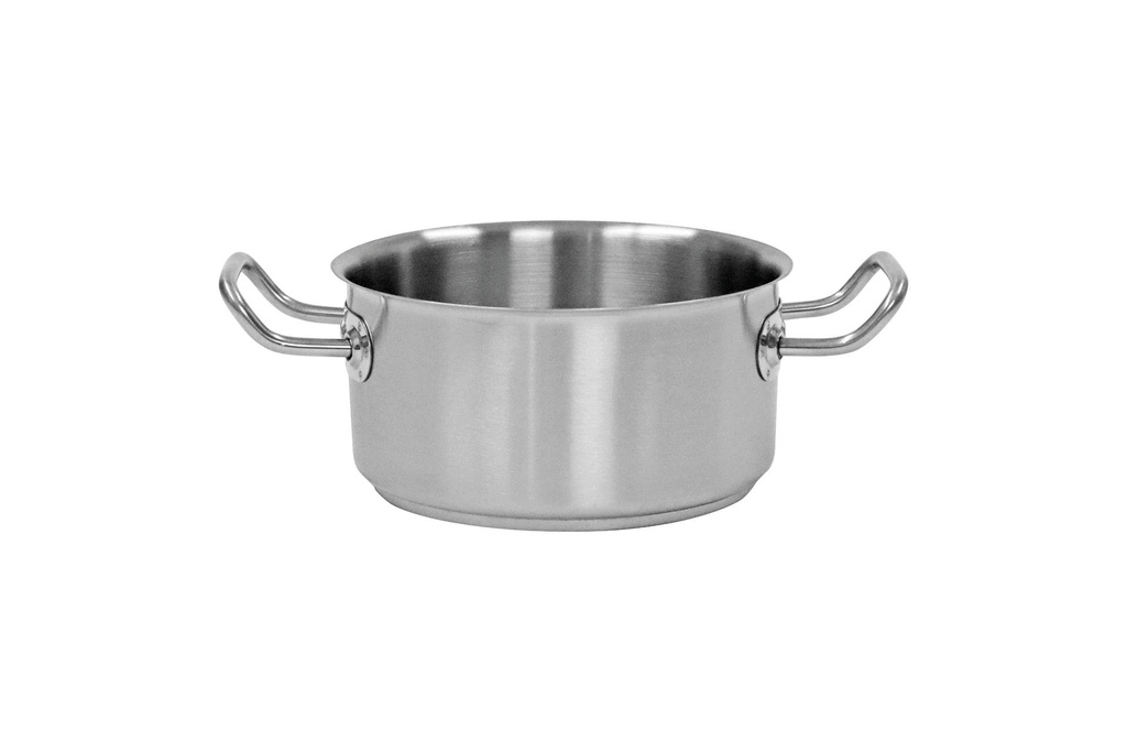 Bratentopf aus Edelstahl, Ø 200 mm, 2,7 Liter