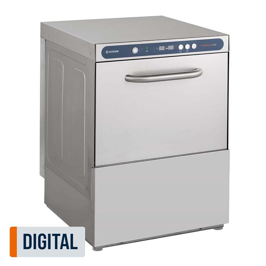 Geschirrspülmaschine PROFI Digital 54 SL 50x50 cm Korbmaß, mit Reiniger- & Klarspüldosierer, mit Ablaufpumpe, Made in Europe, 400 Volt