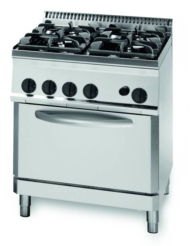 KBS Gas-Herd mit 4 Brenner und Gas Backofen