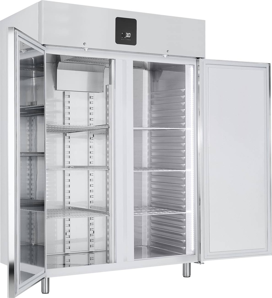 KBS Edelstahl-Gewerbekühlschrank KU 1422 GN 2/1