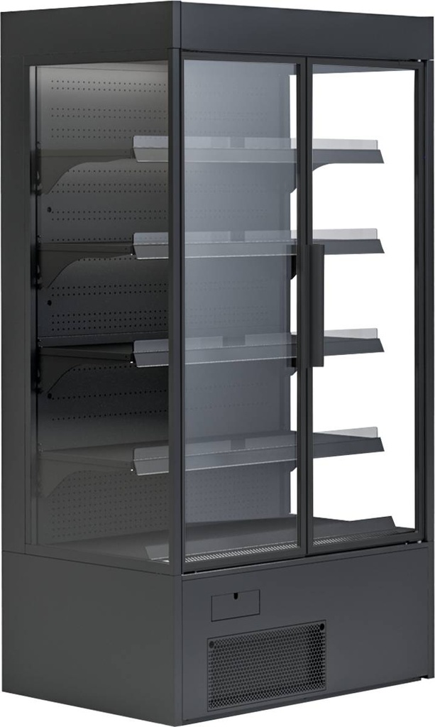 KBS Wandkühlregal Variant 132 Black Line mit Drehtüren